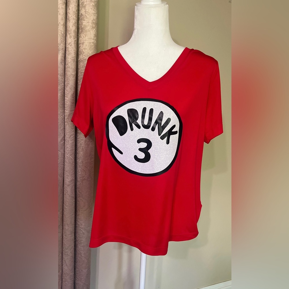 Women “Drunk 2” T-Shirt size Large
